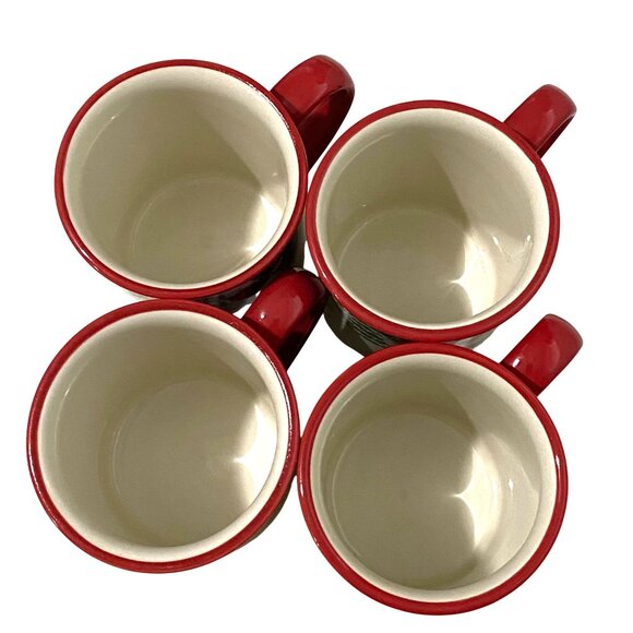 Susan Winget Santa Claus Christmas Mug Set of 4 Holiday Traditional Classic - Picture 6 of 8